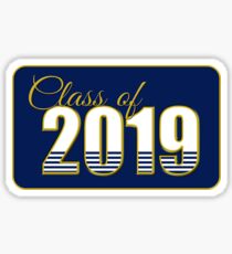 Class of 2019 Blue and Gold Sticker