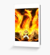 Natsu Fire Dragon Slayer (Fairy Tail) Greeting Card