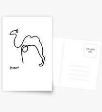 Pablo Picasso Camel Artwork T Shirt, Reproduction Sketch Postcards