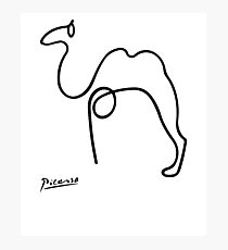 Pablo Picasso-Kamel-Grafik-T-Shirt, Wiedergabeskizze Fotodruck