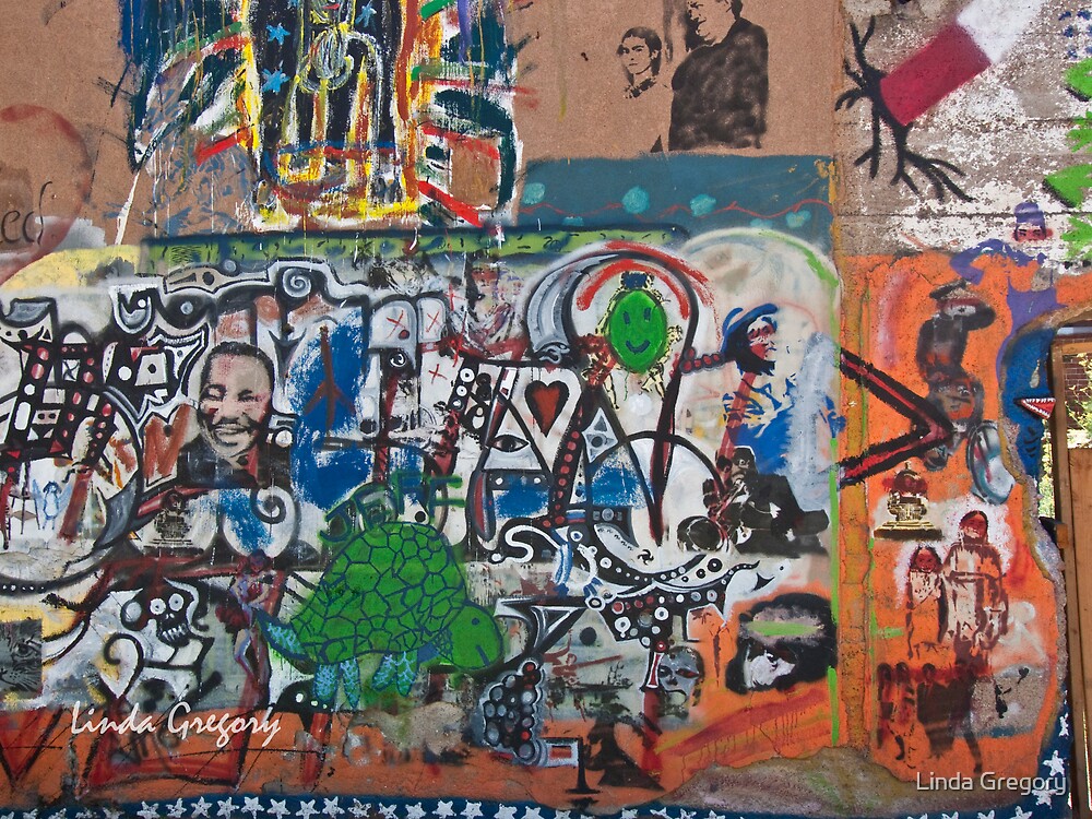 "Bisbee, Arizona Graffiti Wall 2009" by Linda Gregory Redbubble