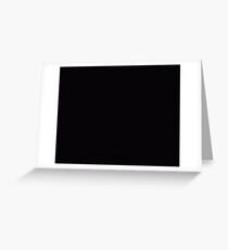 Basic Black Greeting Card