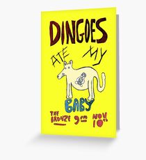 Dingoes Ate My Baby - The Bronze Gig Poster - The Original Greeting Card