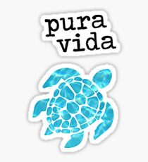 Pura Vida Schildkröte Sticker