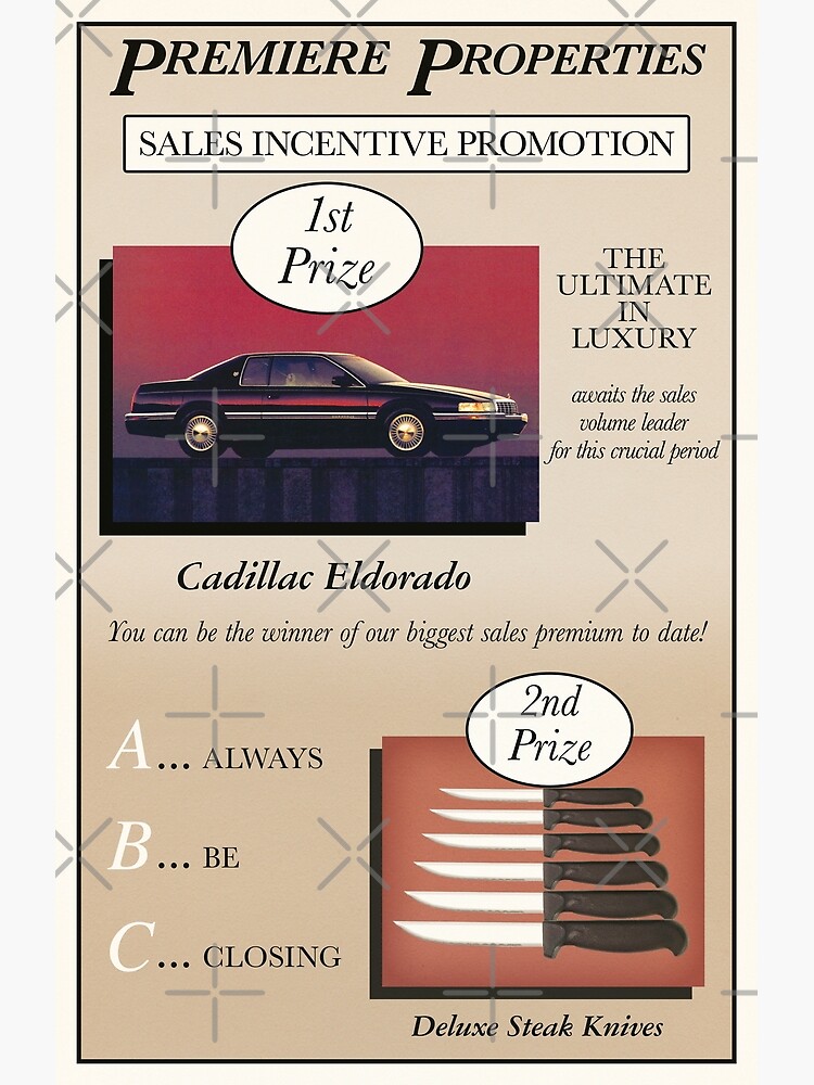 Glengarry Glen Ross Sales Poster by typeo