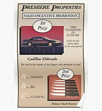 Glengarry Glen Ross Sales Poster Poster