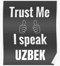 Funny Uzbek Gift Shirt For Men Women Kids Poster