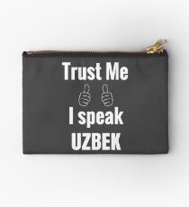 Funny Uzbek Gift Shirt For Men Women Kids Studio Pouch