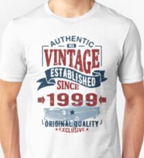 vintage established 1999 Unisex T-Shirt