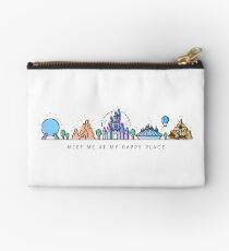 Meet me at my Happy Place Vector Orlando Theme Park Illustration Design Studio Pouch