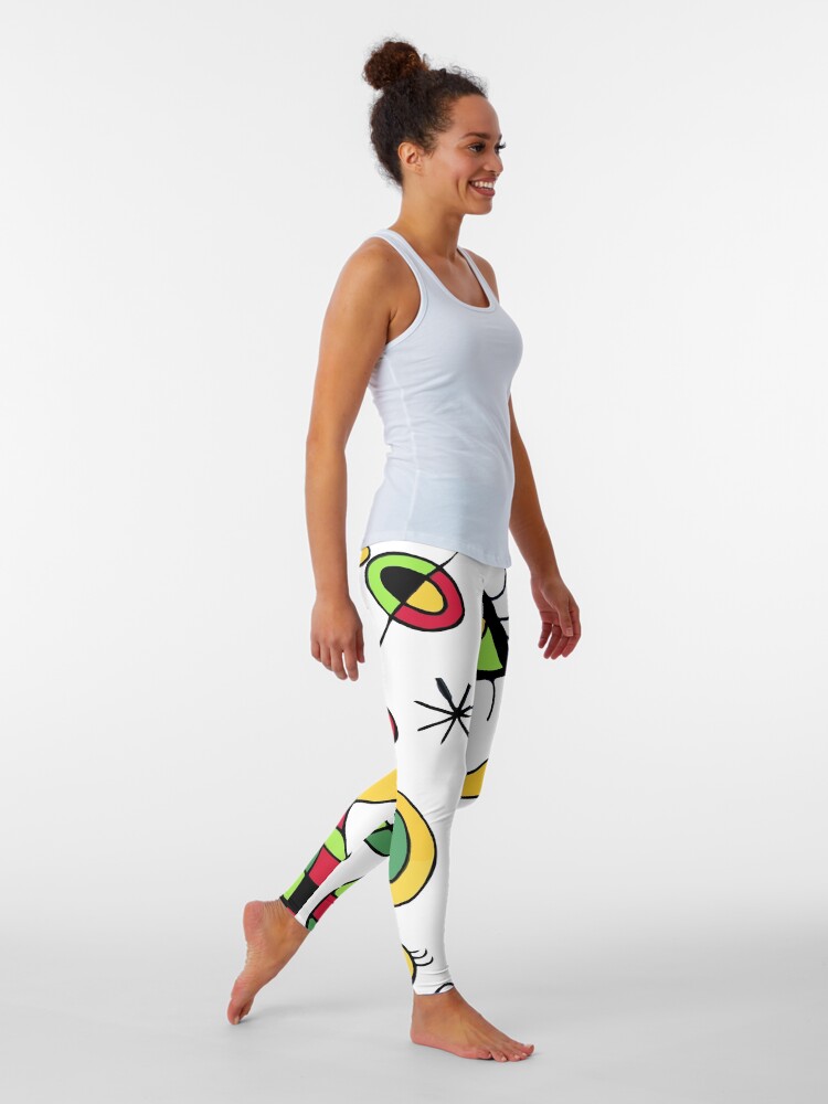Alternate view of Joan Miro Peces De Colores (Colorful Fish ) Artwork for Posters Tshirts Prints Men Women Kids Leggings