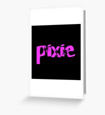 Pixie - pink Greeting Card