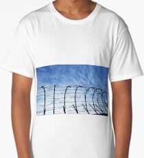Barbed Wire with Sky Long T-Shirt