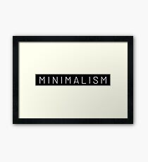 Minimalismus Gerahmtes Wandbild