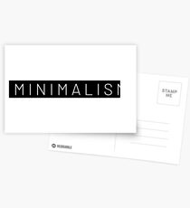 Minimalismus Postkarten