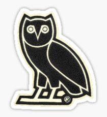 OVO Owl in Black Sticker