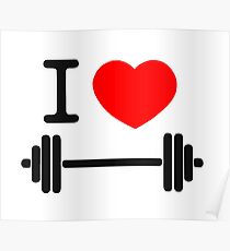 I love weights Poster