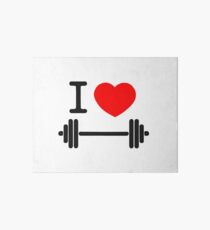 I love weights Art Board