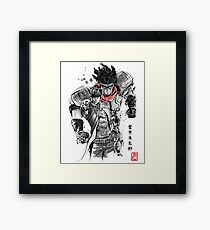 Strength, speed and precision Framed Print