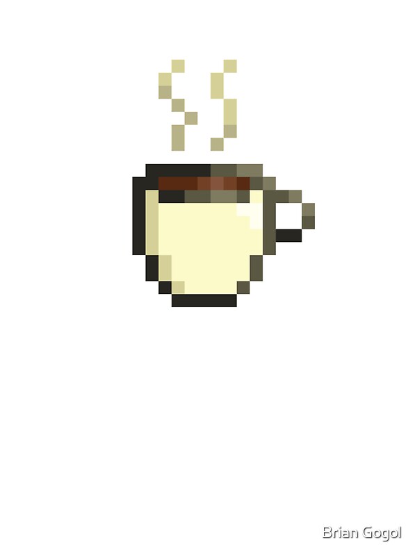  Coffee  Cup Pixel  Art Stickers by pixelkraft Redbubble
