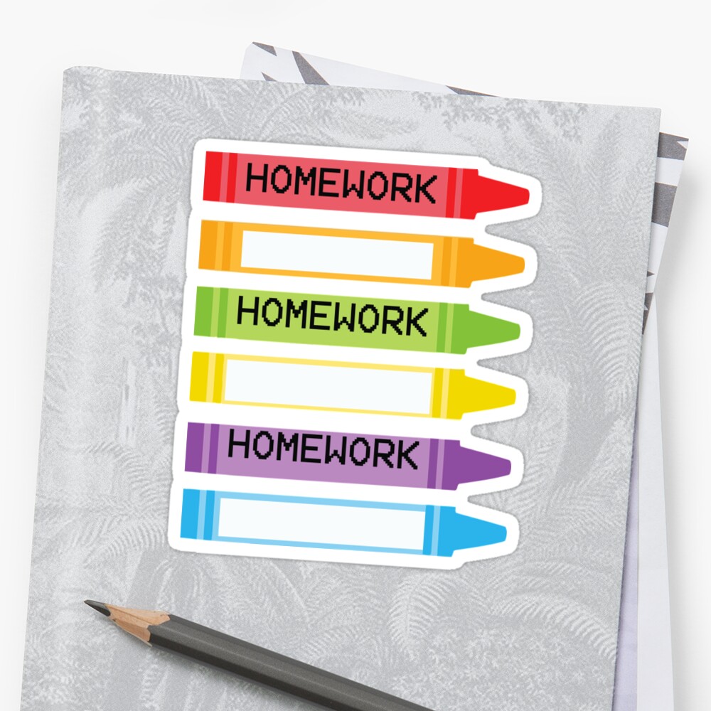 homework sticker