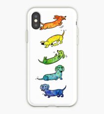 Watercolor Dachshunds iPhone Case