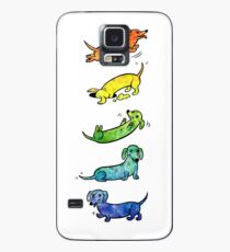 Funda/vinilo para Samsung Galaxy Dachshunds Acuarela
