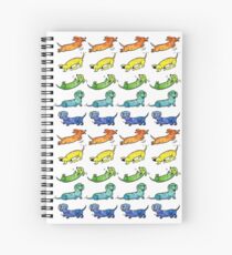 Watercolor Dachshunds Spiral Notebook
