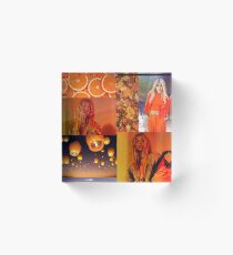 Hayley Kiyoko - orange edit Acrylic Block