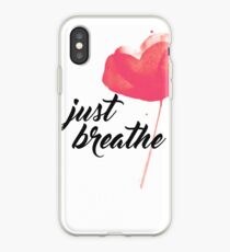 JUST BREATHE iPhone Case