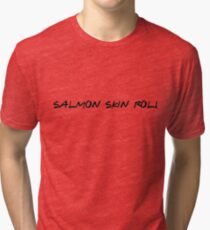 Camiseta de tejido mixto Rollo de piel de salmón