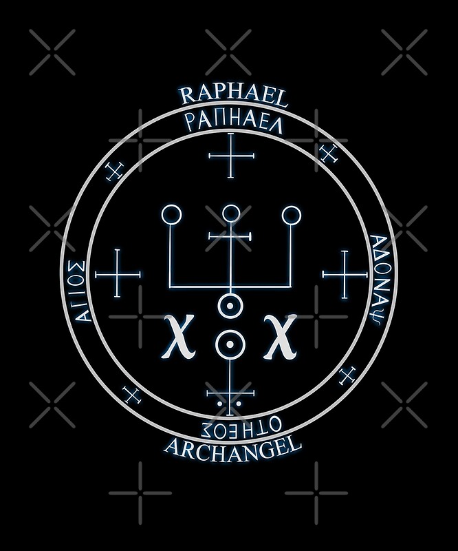 “ARCHANGEL RAPHAEL sigil seal” by MortalDesigns | Redbubble