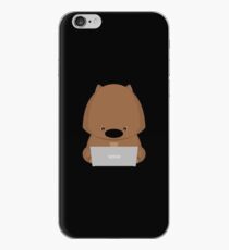 NPM: Wombat and laptop (Black) iPhone Case