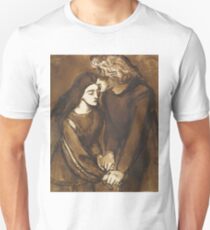 Two Lovers by Dante Gabriel Rossetti Unisex T-Shirt