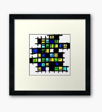 Raster Gerahmtes Wandbild