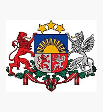 Coat of arms of Latvia Photographic Print