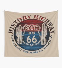 Route 66 The Great America Road Vintage Trip Perfect Gifts. Wall Tapestry