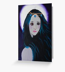 'The vampire awakens at midnight' by Lusha Weir (2018) Greeting Card