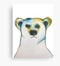 Watercolor Polar Bear Canvas Print