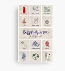 Battlestar Galactica - Minimalist Poster Metal Print