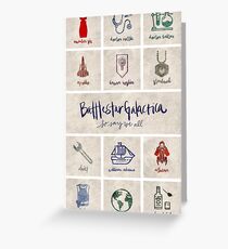 Battlestar Galactica - Minimalist Poster Greeting Card