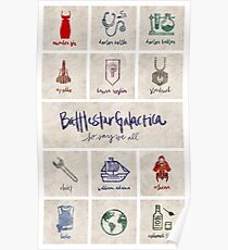 Battlestar Galactica - Minimalist Poster Poster