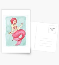 Ruby Mermaid - MerMonday July 9th 2018 Postcards