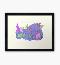 Crystalline Octopus Framed Print