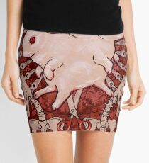 Scarlet and Violet Mini Skirt