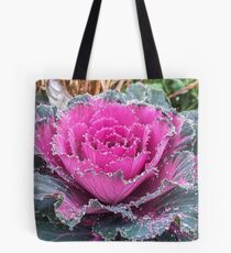 Kohl mit Wassertropfen Tote Bag