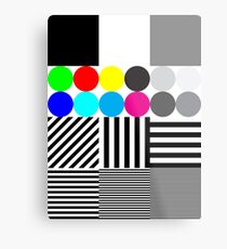 Extreme tone test pattern with colour Metal Print