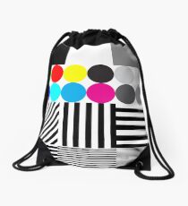 Extreme tone test pattern with colour Drawstring Bag