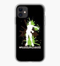 Floss Dance - Floss Like a Boss - Green/Brown iPhone Case