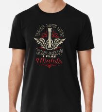 Wenn das Leben kompliziert wird, spiele ich Ukulele Premium T-Shirt